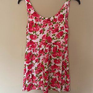 H&M Divided Short Floral Dress